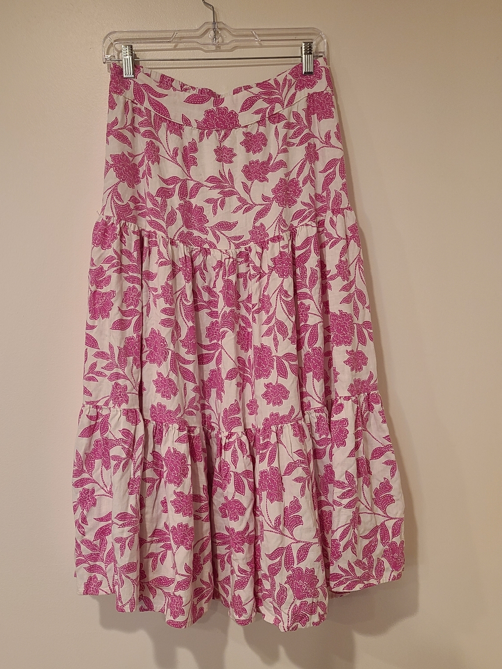 Women's Pink Floral Tiered Maxi Skirt - Lauren Conrad